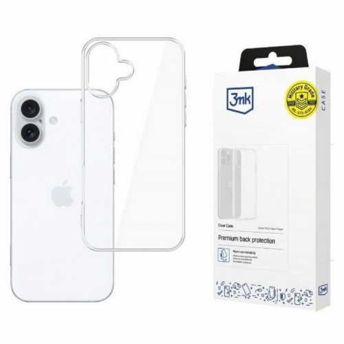 3MK Clear Case iPhone 16 6, 1 clear