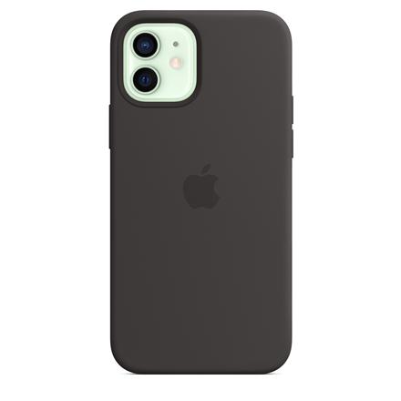 Apple | iPhone 12/12 Pro Silicone Case with MagSafe | Case | Apple | iPhone 12/12 Pro | Silicone | Black | The perfectly aligned magnets make wireless charging faster and easier than ever before. And when it’s time to charge, just leave the case on your