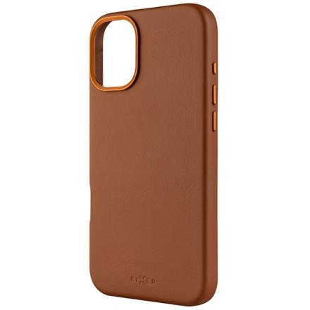 Fixed MagLeather | Back cover | Apple | iPhone 16 Plus | Leather | Brown FIXLM-1401-BRW