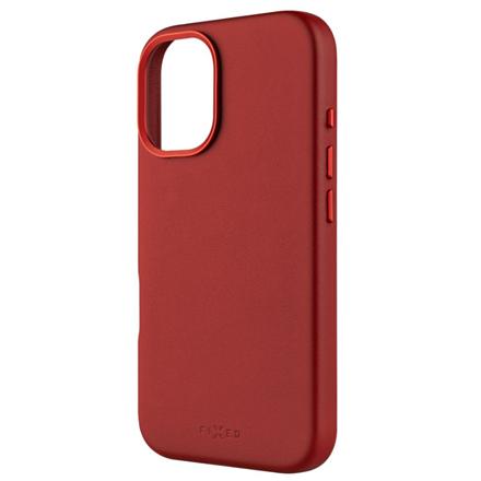 Fixed MagLeather | Back cover | Apple | iPhone 16 | Leather | Red FIXLM-1400-RD