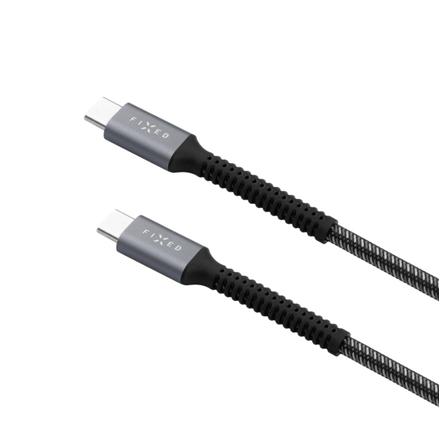 Fixed | Armor Cable USB-C/USB-C, 1.2 m, 240W | FIXDA-CC12-GR FIXDA-CC12-GR