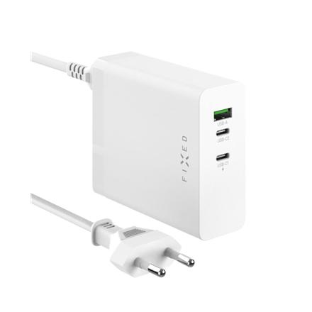 Fixed Charging Station 2xUSB-C/1xUSB, GaN, PD 3.1 support, 140W | FIXCG140-2C1A-WH FIXCG140-2C1A-WH