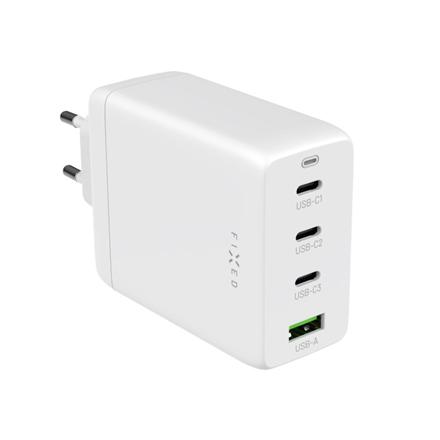 Fixed GaN 3xUSB-C/USB Travel Charger 100W | FIXCG100-3CU-WH FIXCG100-3CU-WH