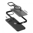 CRONG Case with MagSafe iPhone 16 Hybrid Frost MAG Cover black