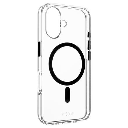 Fixed | MagPurity | Back Cover | Apple | iPhone 16 | TPU | Clear, Black FIXPURM-1400-BK