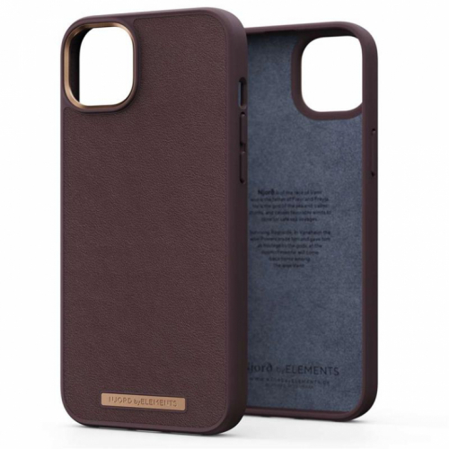 Njord byElements Genuine Leather, iPhone 14 Plus, tumepruun - Nahkümbris / NA42GL05