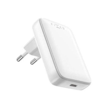 FIXED Slim USB-C Travel Charger, GaN, PD support, 30W, White | Fixed FIXCG30S-C-WH