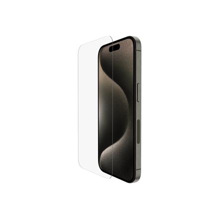 Belkin | ScreenForce Pro | UltraGlass2 Anti-Microbial Screen Protector | Apple | For iPhone 15 Pro | Glass | Transparent | Clear Screen Protector SFA097ec