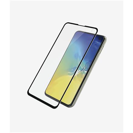 PanzerGlass | Samsung | Galaxy S10e | Glass | Black | Rounded edges; 100% touch preservation | Case Friendly 7177