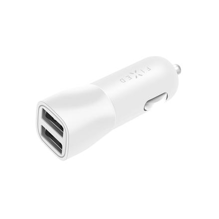 Fixed | Car Charger | Dual FIXCC15-2U-WH