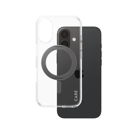 CARE Feature Case | Back cover | Apple | iPhone 16 | Recycled plastic | Transparent | MagSafe 1321