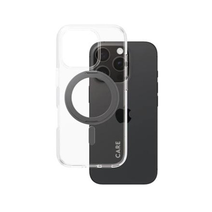 CARE Feature Case | Back cover | Apple | iPhone 16 Pro | Recycled plastic | Transparent | MagSafe 1322