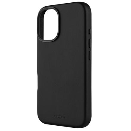 Fixed MagLeather | Back cover | Apple | iPhone 16 | Leather | Black FIXLM-1400-BK