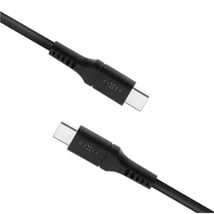 Fixed | Liquid Silicone Cable USB-C/USB-C, 2m, 60W | FIXDLS-CC2-BK FIXDLS-CC2-BK