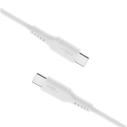 Fixed | Liquid Silicone Cable USB-C/USB-C, 2m, 60W | FIXDLS-CC2-WH FIXDLS-CC2-WH