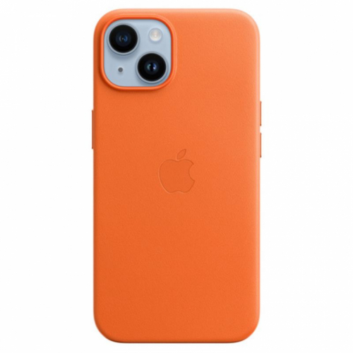 Apple iPhone 14 Leather Case with MagSafe, oranž - Nahkümbris / MPP83ZM/A