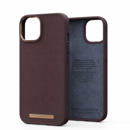 Njord byElements Genuine Leather, iPhone 14, tumepruun - Nahkümbris / NA41GL05