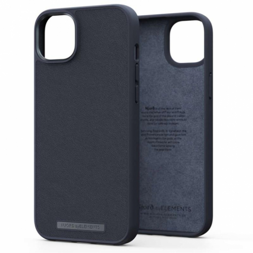 Njord byElements Genuine Leather, iPhone 14 Plus, must - Nahkümbris / NA42GL00