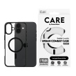 CARE by PanzerGlass Case Flagship Urban Combat | Back protection | Apple | iPhone 16 Plus | Recycled plastic | Transparent/Black | MagSafe 1359