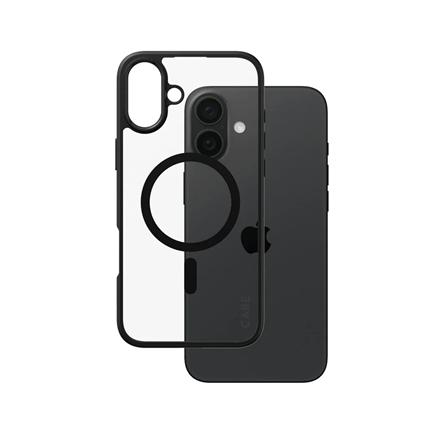 CARE by PanzerGlass Case Flagship Urban Combat | Back protection | Apple | iPhone 16 Plus | Recycled plastic | Transparent/Black | MagSafe 1359