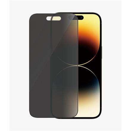 PanzerGlass | Screen protector | Apple | iPhone 14 Pro | Glass | Black | Ultra-Wide Fit; Easy installation; Privacy Filter; Fingerprint resistant | Privacy P2784