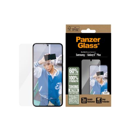 PanzerGlass Screen Protector Samsung Galaxy S25 Plus | Ultra-Wide Fit | PanzerGlass PGRNUWFG37942