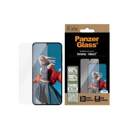 PanzerGlass Screen Protector Samsung Galaxy S25 | Ultra-Wide Fit | PanzerGlass PGRNUWFG38388