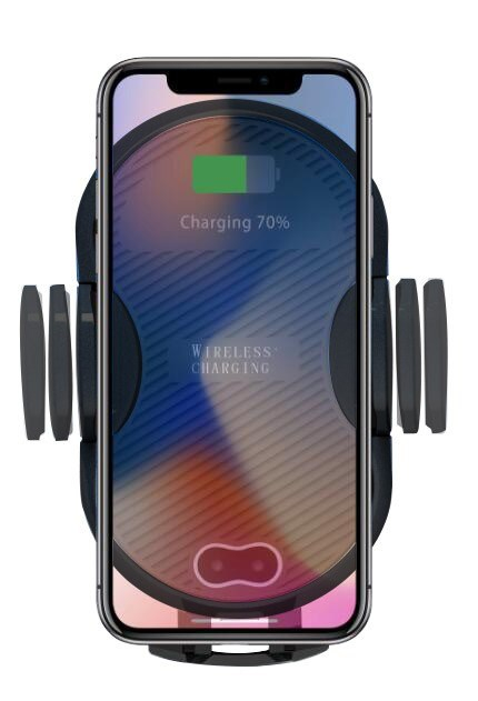 Techly Qi Wireless car charger with sucker with automatic adjustment