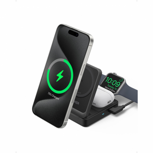 Anker MagGo wireless Charger 15W 3-in-1 black