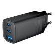 Cablexpert 3-port 65 W GaN USB PowerDelivery fast charger | TA-UC-PDQC65-01-BK TA-UC-PDQC65-01-BK
