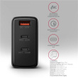 AXAGON GaN wallcharger, 3x port (USB-A + 2x USB-C), PD3.0/PPS/QC4+/SFC2.0/AFC/SCP/FCP/Apple, 100W | ACU-DPQ100 ACU-DPQ100