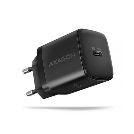 AXAGON Sil wallcharger 1x port USB-C, PD3.0/PPS/QC4+/SFC/AFC/Apple, 30W | ACU-PD30 ACU-PD30