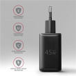 AXAGON GaN wallcharger 2x port (USB-A + USB-C), PD3.0/PPS/QC4+/SFC2.0/AFC/SCP/FCP/Apple, 45W | ACU-PQ45 ACU-PQ45