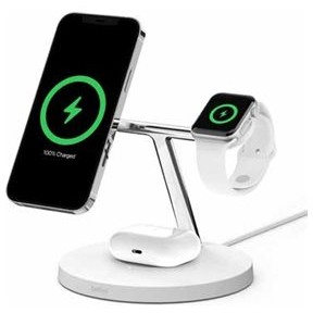 Belkin BOOST CHARGE PRO 3-in-1 Wireless Charger Qi2 15W, white