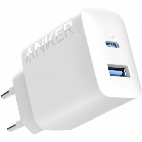 Anker 312 Charger 20W 1 x USB-C 1 x USB-A white