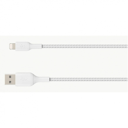 Belkin Lightning Lade/Sync Kabel ummantelt mfi 15cm weiß