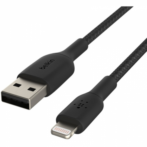 Belkin Lightning Lade/Sync Kabel ummantelt mfi 1m schwarz