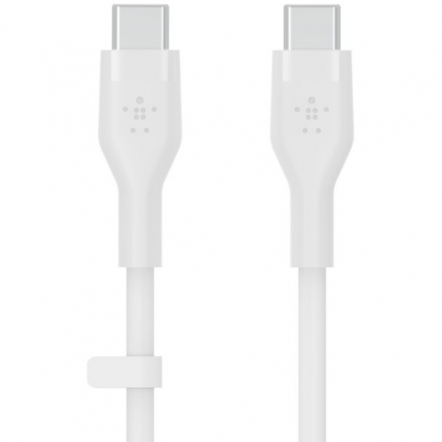 Belkin Flex USB-C/USB-C Kabel, Schnellladen bis 60W, 2m, weiß