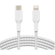 Belkin Lightning/USB-C Kabel ummantelt mfi 1m weiß