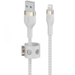 Belkin PRO Flex Lightning/USB-A Kabel, Apple zert., 1m, weiß