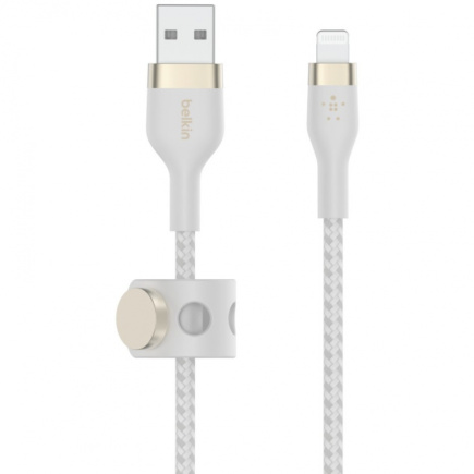 Belkin PRO Flex Lightning/USB-A Kabel, Apple zert., 1m, weiß