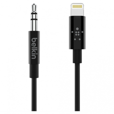 Belkin MixIT Lightning auf 3,5mm AUX Kabel, 0.9 m, schwarz