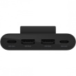 Belkin 4-Port USB-Splitter 2x USB-C,2xUSB-A, max.30 W, schwarz