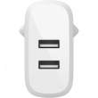 Belkin Dual USB-A Ladegerät incl. Lightning Kabel 1m 24W weiß