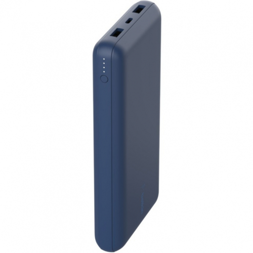 Belkin BOOST CHARGE Powerbank, 20.000mAh 15W, USB-A & -C, blue