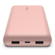 Belkin BOOST CHARGE Powerbank, 20.000mAh 15W, USB-A & -C, rosa