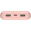 Belkin BOOST CHARGE Powerbank, 20.000mAh 15W, USB-A & -C, rosa