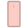 Belkin BOOST CHARGE Powerbank, 20.000mAh 15W, USB-A & -C, rosa
