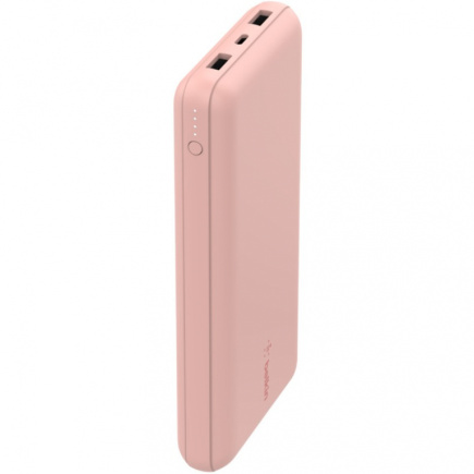 Belkin BOOST CHARGE Powerbank, 20.000mAh 15W, USB-A & -C, rosa