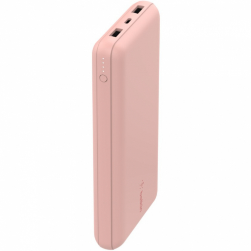 Belkin BOOST CHARGE Powerbank, 20.000mAh 15W, USB-A & -C, rosa